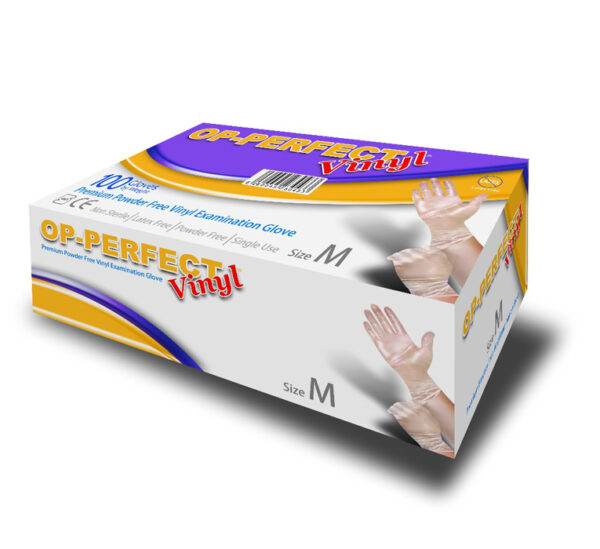دستکش وینیل اپی پرفکت بسته 100 عددی